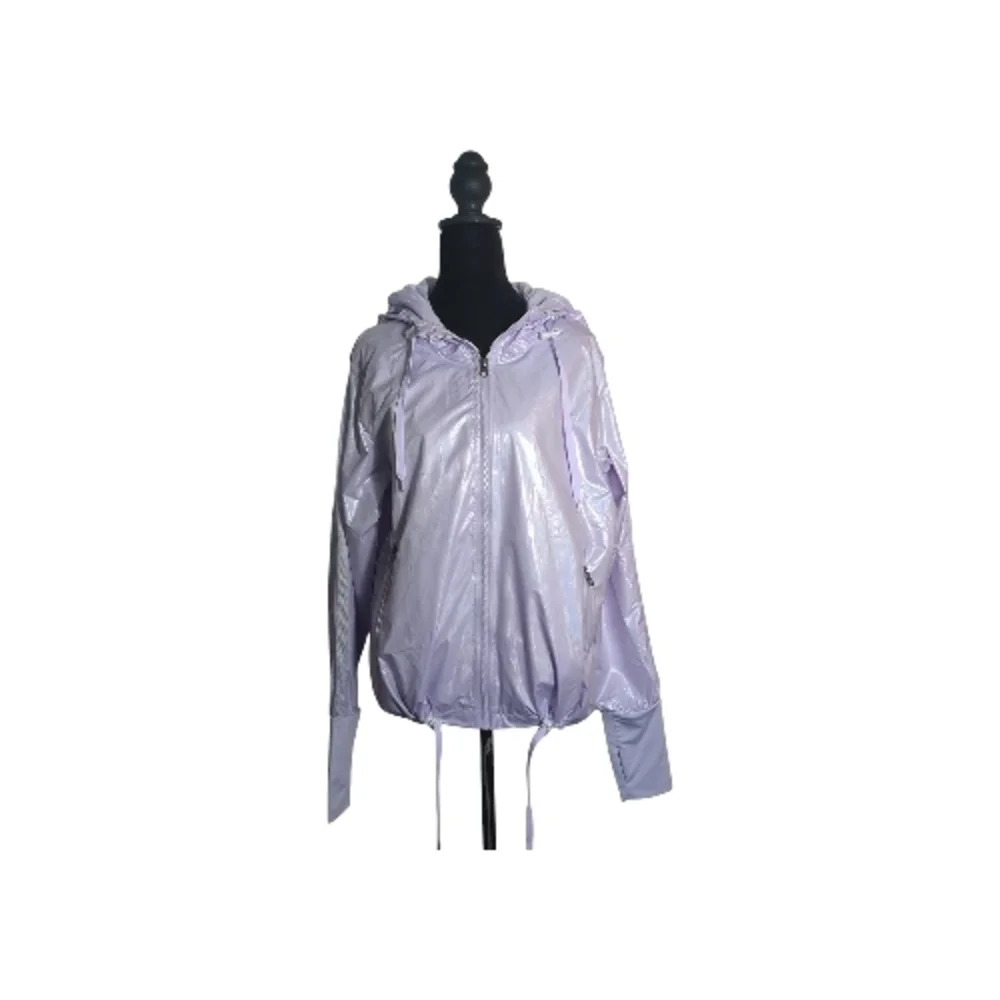 ZYIA NWT Medium Active Irridescent Lilac Lightweight Nylon Athletic Jacket